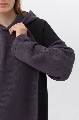 Худи из супер-прочной и плотной ткани 470гр/м в эксклюзивном стиле без кашкорсе, купи оптом купи и для себя