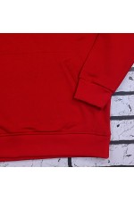 Худи реглан без начёса на петле красный с капюшоном женский унисекс   Магазин Толстовок  Hoodie Reglan Woman| Премиальные худи-реглан без начёса женские 