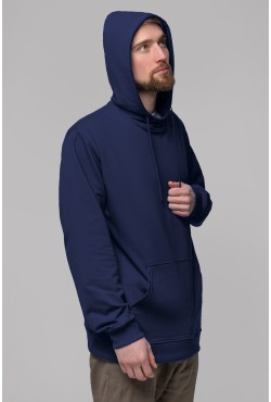 Худи тонкая мужская летняя темно-синяя