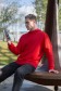 Мужская толстовка летняя красная -  тонкая худи с капюшоном    Магазин Толстовок Худи на лето с капюшоном однотонные МУЖСКИЕ