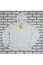 Мужская белая летняя тонкая толстовка худи с капюшоном   Магазин Толстовок Худи на лето с капюшоном однотонные МУЖСКИЕ