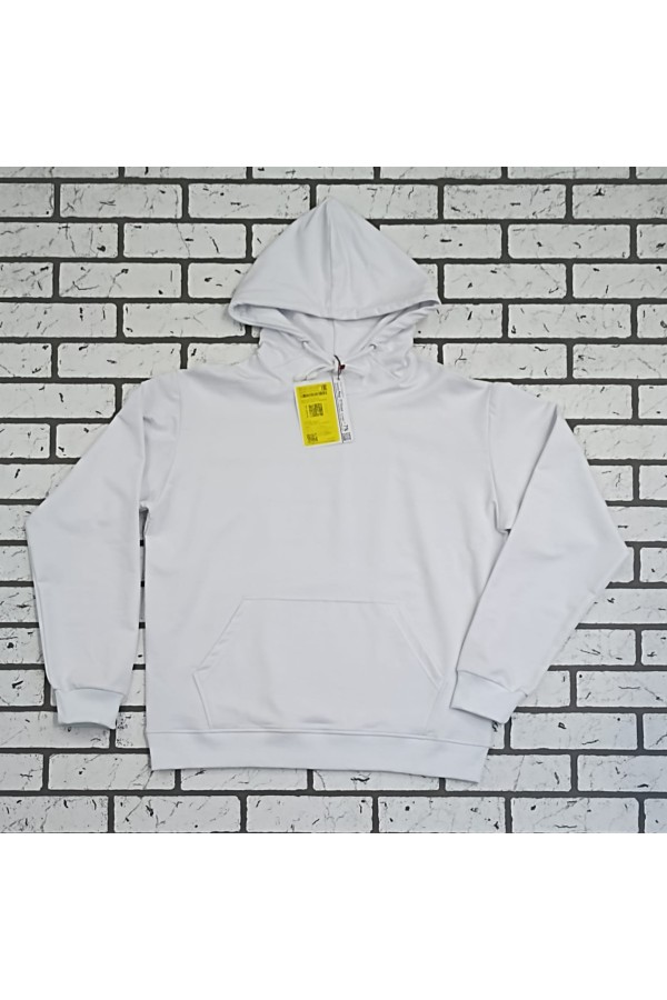 Мужская белая летняя тонкая толстовка худи с капюшоном   Магазин Толстовок Худи на лето с капюшоном однотонные МУЖСКИЕ
