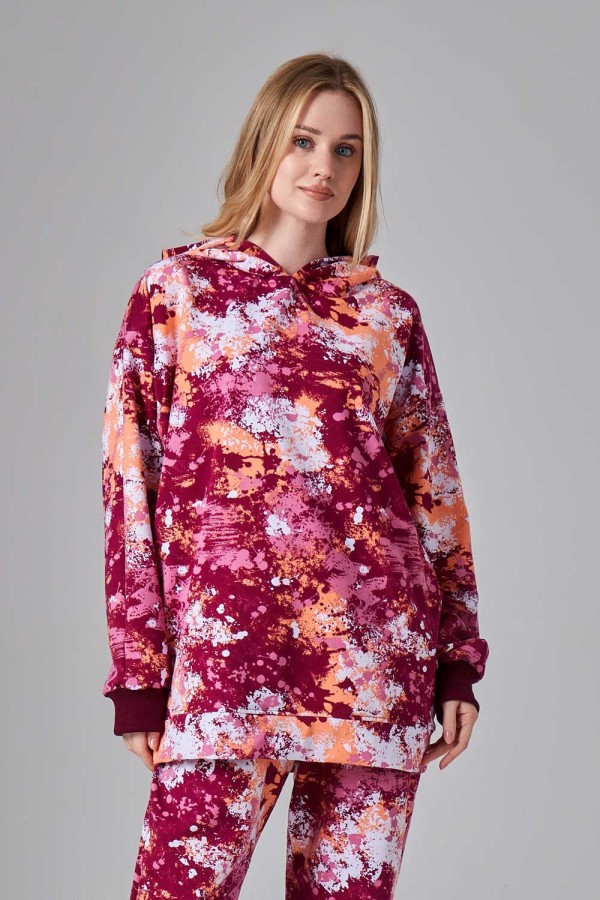 Худи оверсайз женская на лето цвет Акварель   Магазин Толстовок Oversize Hoodie Summer