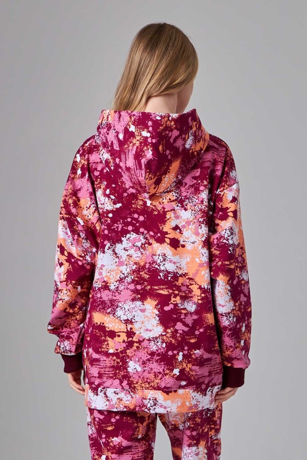 Худи оверсайз женская на лето цвет Акварель   Магазин Толстовок Oversize Hoodie Summer