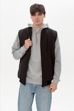 мужской черный жилет из хлопка купить