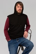 мужской черный жилет из футера трикотажный с начесом купить