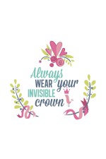 Худи, свитшот, футболка с принтом Always wear your invisible crown Худи, свитшот, футболка с принтом Always wear your invisible crown