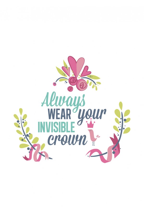 Худи, свитшот, футболка с принтом Always wear your invisible crown Худи, свитшот, футболка с принтом Always wear your invisible crown