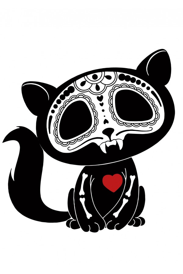  Худи, свитшот, футболка Кот с сердцем