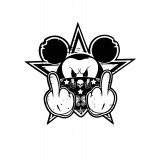  Худи с принтом Микки Гангстер, свитшот с принтом Микки Гангстер, футболка с принтом Микки Гангстер