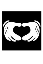  Худи с принтом Микки Love, свитшот с принтом Микки Love, футболка с принтом Микки Love