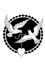 Cвитшот, Худи, футболка в подарок к 14 февраля с птицами