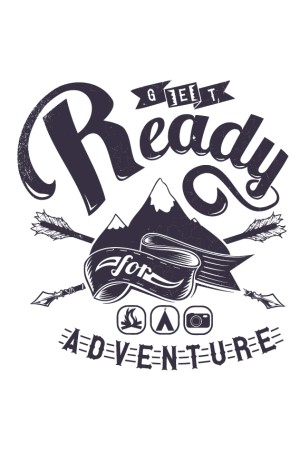  Худи, свитшот или футболка с принтом Готов к приключениям