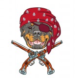  Толстовка, свитшот, футболка с собакой Ротвейлер