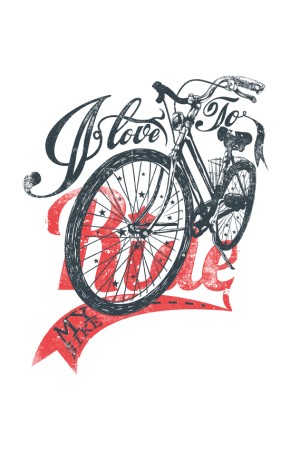  Худи, свитшот, футболка с Велосипедом