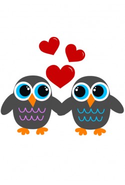 Cвитшот Влюбленные Совушки, Худи Влюбленные Совушки, футболка Влюбленные Совушки