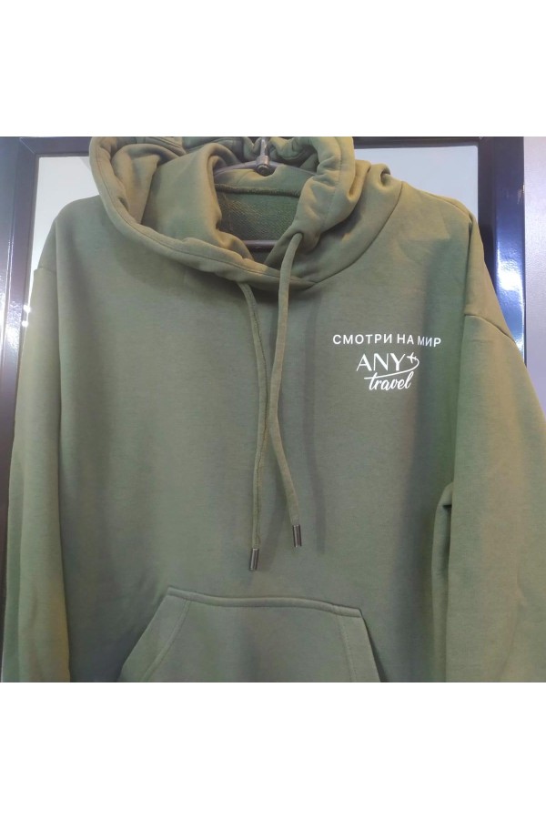  Hoodie with logo application sample    Худи с нанесением логотипа 