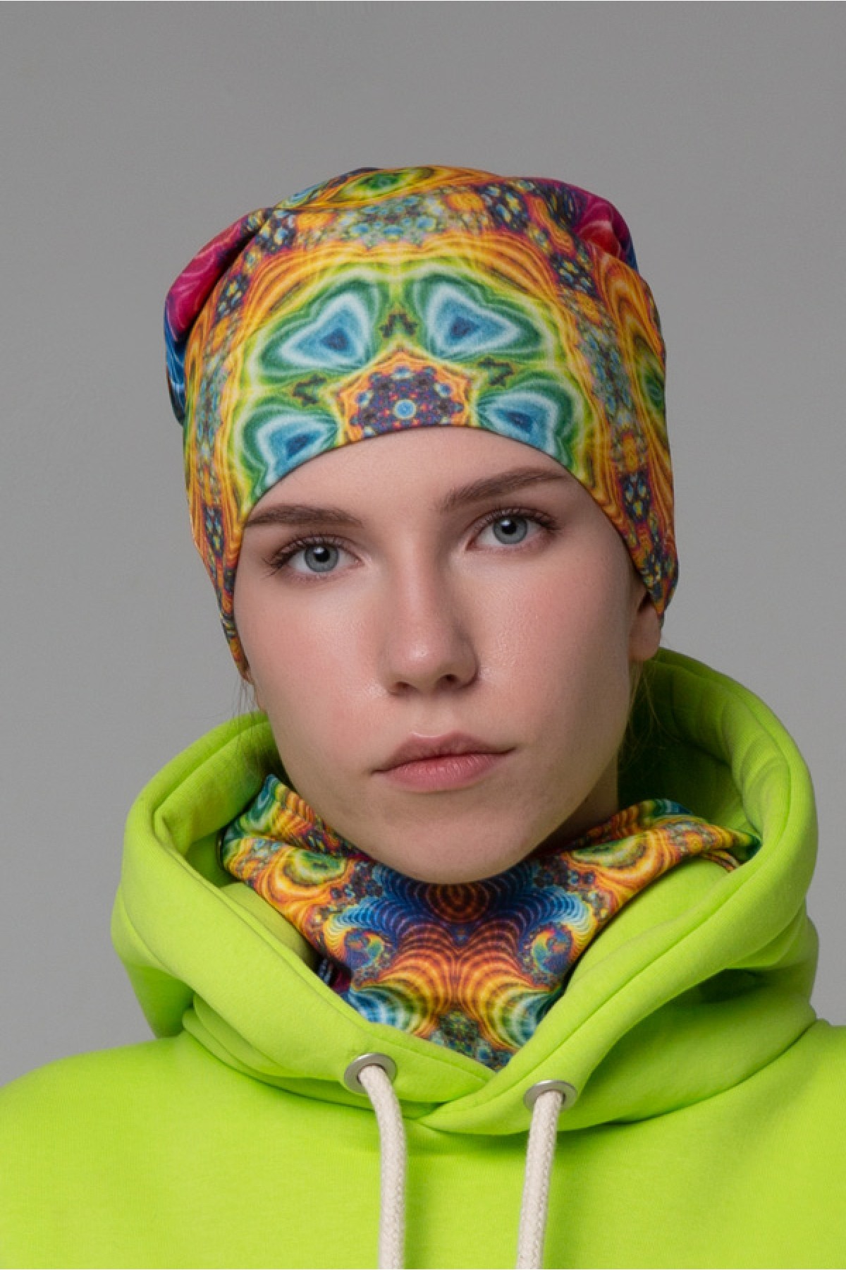 Fullprint beanie-cap Fractal — фото 4