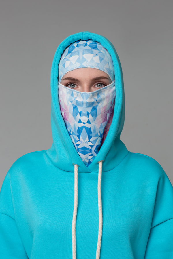!LiMiTi - Exclusive AQUA Hoodie with full-print mask and beanie full-print   Магазин Толстовок 
