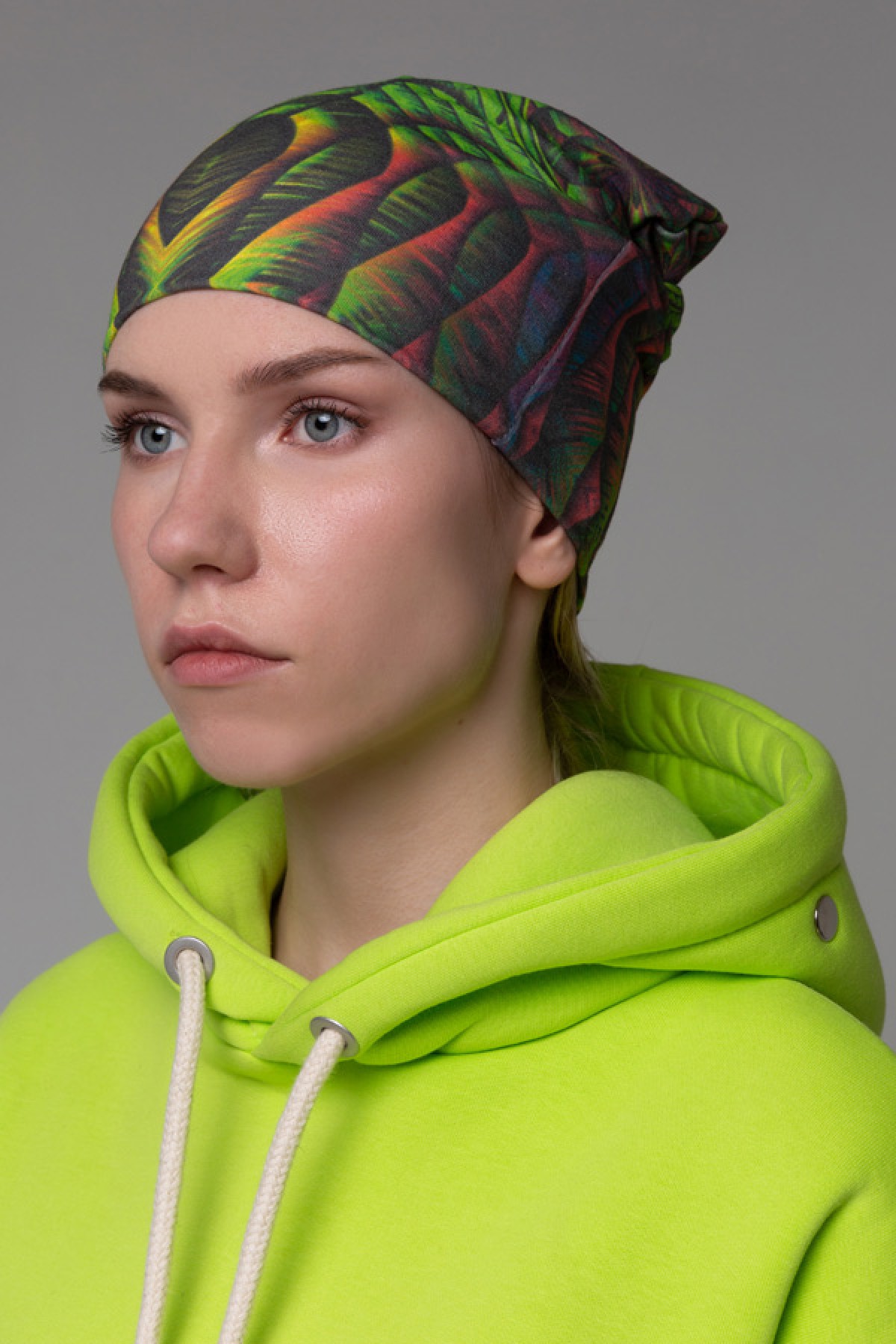 !LIMITI - Exclusive Lime Hoodie with full-print mask and beanie full-print — фото 4