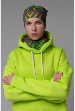 !LIMITI - Exclusive Lime Hoodie with full-print mask and beanie full-print