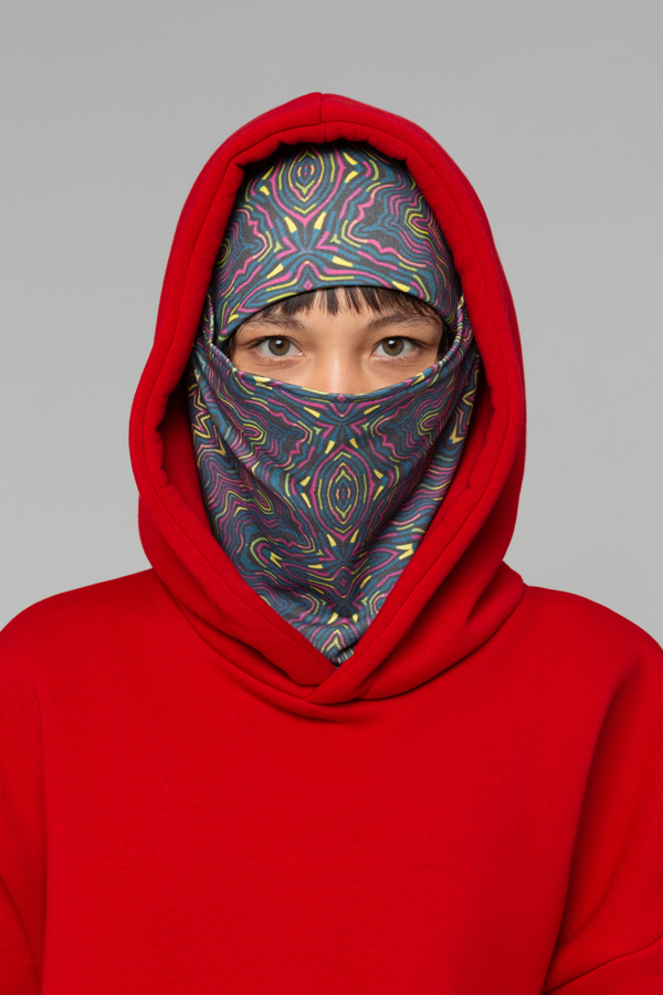 !LIMITI - Exclusive RED Hoodie with full-print mask and beanie full-print   Магазин Толстовок 