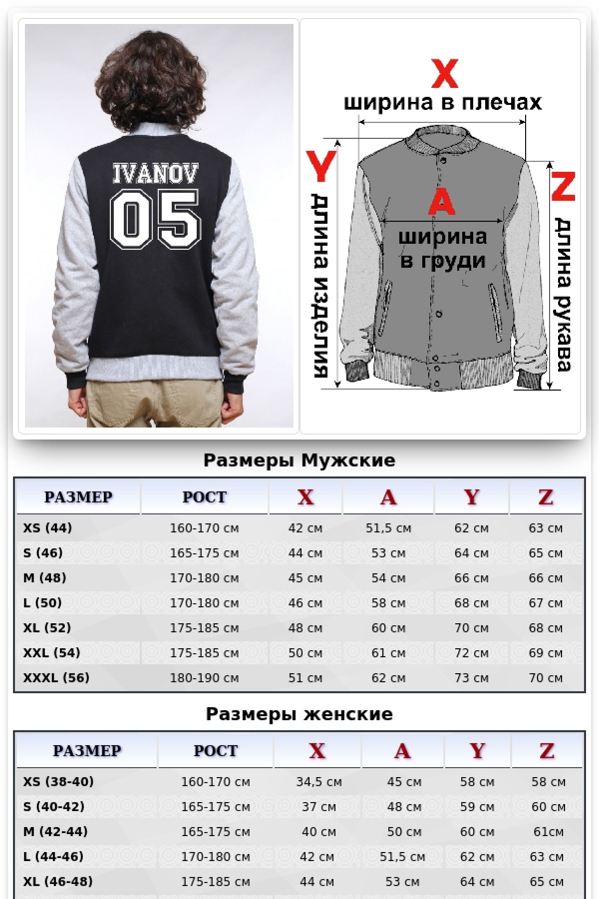 Колледж куртка с цифрой и фамилией мужская — фото 5
