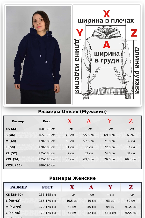 Женская темно-синяя толстовка тонкая с начесом (классическая модель)   Магазин Толстовок Толстовки классические на лето с капюшоном однотонные (классическая модель) - распродажа
