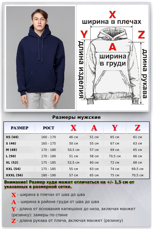 МУЖСКАЯ ХУДИ ТЕМНО-СИНЯЯ С КАПЮШОНОМ ПРЕМИУМ КАЧЕСТВА 340ГР/М.КВ   Магазин Толстовок Premium Hoodie Man