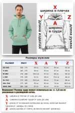 Мужская худи шалфей с капюшоном премиум качества 340гр/м.кв   Магазин Толстовок Premium Hoodie Man