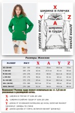 Женская худи с капюшоном премиум зеленая 340гр/м.кв   Магазин Толстовок Premium Hoodie Woman