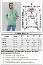 Женская худи с капюшоном премиум цвет шалфей 340гр/м.кв   Магазин Толстовок Premium Hoodie Woman