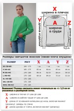 Свитшот оверсайз диагональ зеленый аквамарин Ampir   Магазин Толстовок Cвитшот оверсайз из серии Ampir