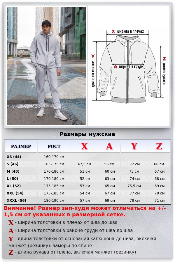 Спортивный костюм на молнии мужской зимний цвет серый меланж: худи зип и брюки   Магазин Толстовок Все спортивные костюмы больших размеров