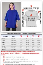 Футболка оверсайз васильковая из футера женская (унисекс)   Магазин Толстовок Футболки OVERSIZE Женские