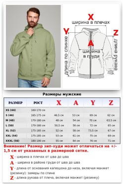 Мужская фисташковая премиум худи на молнии