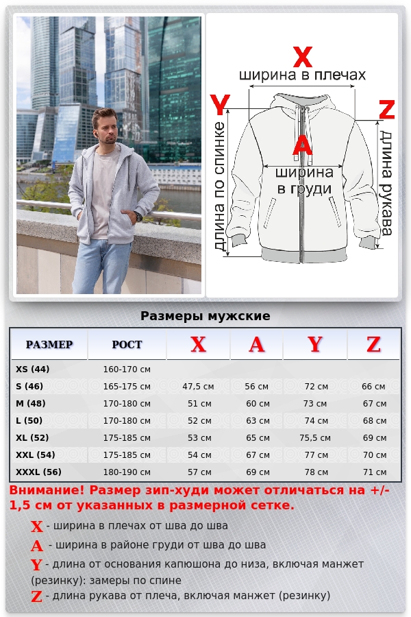 Мужская премиум серый меланж худи на молнии   Магазин Толстовок Все худи толстовки свитшоты больших размеров
