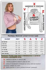 Женская пудровая укороченная кроп толстовка Crop-Top-Hoodie Powder   Магазин Толстовок Cropped Hoodie | Укороченные толстовки - Winter (Утепленные с начесом)