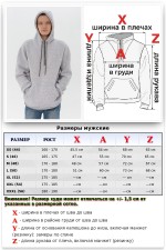 Анорак худи светло-серая на молнии мужская (унисекс) утепленная    Магазин Толстовок Мужская худи с короткой молнией 1/3 