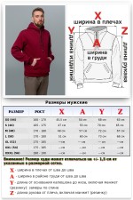 Анорак худи бордовая на молнии мужская (унисекс) утепленная    Магазин Толстовок Мужская худи с короткой молнией 1/3 