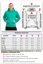 Mint Hoodie Man Classic Мужская ментоловая (мятная) толстовка худи классическая 320гр/м.кв   Магазин Толстовок Мужские классические толстовки 