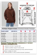 Подростковое худи премиум качества цвет Коричневый 340гр   Магазин Толстовок Подростковые Худи Премиум / Premium Teenage Hoodie