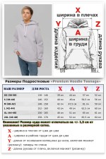 Подростковое худи премиум качества цвет дымчатый серый (на мальчика)   Магазин Толстовок Подростковые Худи Премиум / Premium Teenage Hoodie