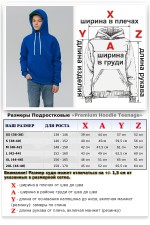 Подростковое худи премиум качества васильковая (на мальчика)   Магазин Толстовок Подростковые Худи Премиум / Premium Teenage Hoodie