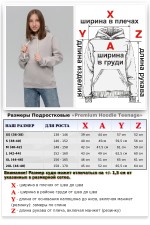 Подростковое худи премиум качества цвет Дымчатый 340гр   Магазин Толстовок Подростковые Худи Премиум / Premium Teenage Hoodie