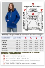 Подростковое худи премиум качества цвет Ярко-синий (Василек)   Магазин Толстовок Подростковые Худи Премиум / Premium Teenage Hoodie