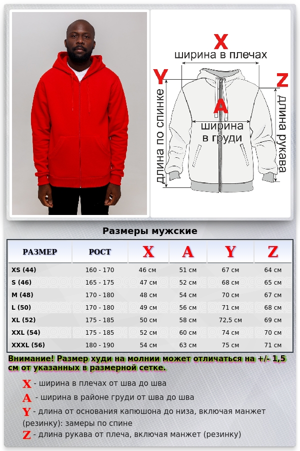 Красная толстовка на молнии мужская с капюшоном классическая   Магазин Толстовок Все худи толстовки свитшоты больших размеров