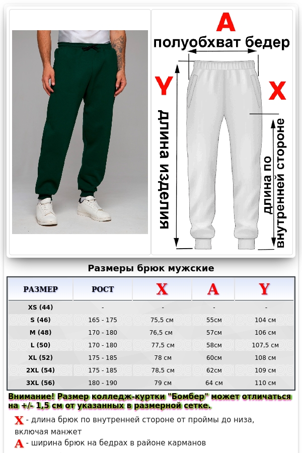 Мужские спортивные брюки темно-зеленые утепленные зимние 330гр   Магазин Толстовок Теплые спортивные брюки с начесом МУЖСКИЕ