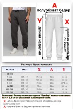 Мужские спортивные брюки антрацит (темно-серый меланж) утепленные зимние 320гр   Магазин Толстовок Теплые спортивные брюки с начесом МУЖСКИЕ