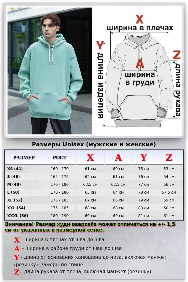 ХУДИ ОВЕРСАЙЗ ЦВЕТ ТИФФАНИ МУЖСКАЯ ТОЛСТОВКА (УНИСЕКС)    Магазин Толстовок OVERSIZE Hoodie Man / Мужские Худи Оверсайз